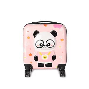 Kép 3/6 - D&B Rózsaszín Panda Mintás Gyerek Mini Bőrönd