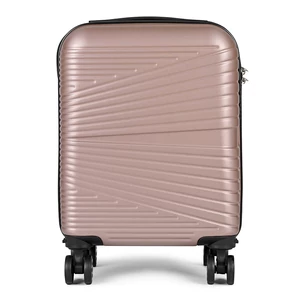 Kép 3/6 - Rózsaarany Színű Wizzair Méretű Négykerekű Csendes Kabinbőrönd (40x30x20)