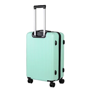 Kép 2/6 - JoLank Világoszöld Közepes Méretű Csendes Négykerekű Bőrönd