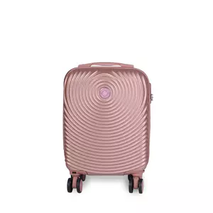 Kép 1/6 - Rózsaarany (rosegold) színű Wizzair ingyenes méretű kabinbőrönd