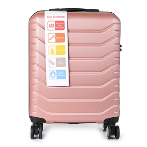 Kép 3/7 - Ormi Rózsaarany Színű ABS Könnyű Kis Méretű Bőrönd