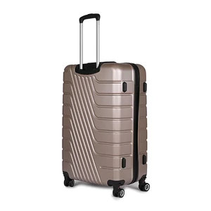 Kép 2/6 - Arany Színű Nagy Méretű Négykerekű Csendes Kemény Falú Bőrönd