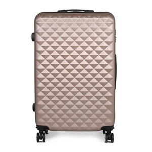 Kép 3/6 - Arany Színű Négykerekű Csendes Nagy Méretű Bőrönd