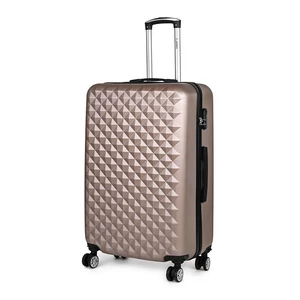 Kép 1/6 - Arany Színű Négykerekű Csendes Nagy Méretű Bőrönd