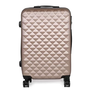 Kép 3/6 - Arany Színű Négykerekű Csendes Közepes Méretű Bőrönd