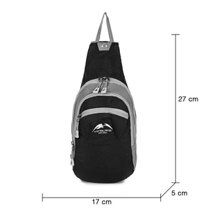 Kép 4/6 - Fekete-Szürke Keresztpántos Hátitáska