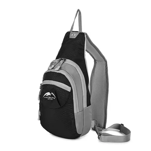 Fekete-Szürke Keresztpántos Hátitáska