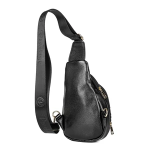 Kép 3/4 - Prestige Fekete Párduc Mintás Műbőr Keresztpántos Táska