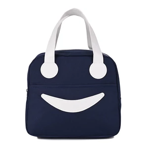 Kép 2/3 - Sötétkék Hordozható Ételhordó Termotáska