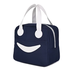 Kép 1/3 - Sötétkék Hordozható Ételhordó Termotáska