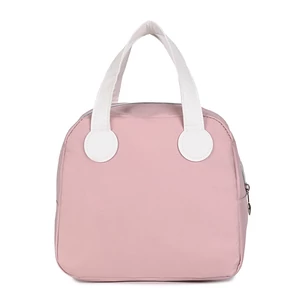 Kép 3/3 - Rózsaszín Hordozható Ételhordó Termotáska