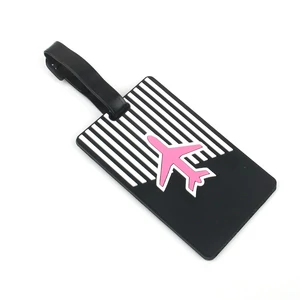 Kép 1/7 - Fekete Repülő Mintás Bőröndcímke