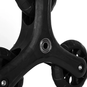 Kép 2/2 - Fekete Műanyag Kerék Háromkerekű Bevásárlókocsihoz