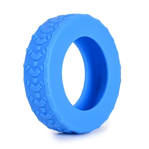 Kép 2/5 - Kék Bőröndkerék Szilikon Védőburkolat - 8db