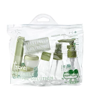 Kép 3/3 - Zöld 7 db-os Utazási Palackok Repülőre