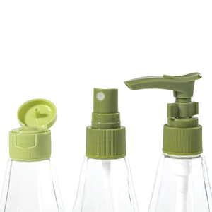 Kép 2/3 - Zöld 7 db-os Utazási Palackok Repülőre