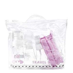 Kép 3/3 - Rózsaszín-Fehér 6 db-os Utazási Palackok Repülőre