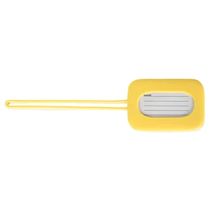 Kép 1/3 - Sárga Szilikon Poggyászcímke