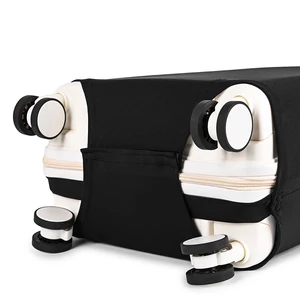 Kép 4/6 - Közepes Méretű Sötétkék Bőröndvédő Huzat