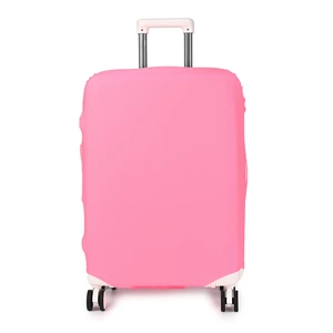 Kép 2/6 - Közepes Méretű Neon Rózsaszín Bőröndvédő Huzat