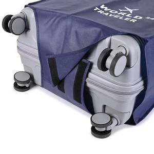 Kép 3/4 - Sötétkék Kis Méretű Bőröndvédő Huzat