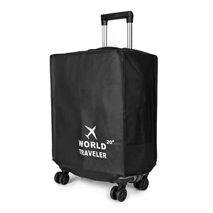 Kép 1/4 - Fekete Kis Méretű Bőröndvédő Huzat