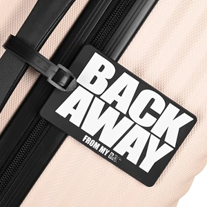 Kép 2/6 - Feliratos Fekete Bőröndcímke