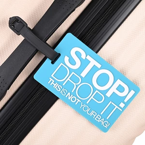 Kép 2/5 - STOP Mintás Bőröndcímke