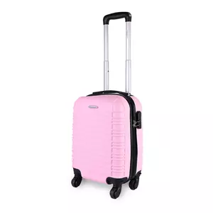 Kép 2/7 - LDV Világos Rózsaszín Wizzair Ingyenes Méretű Keményfalú Kabinbőrönd