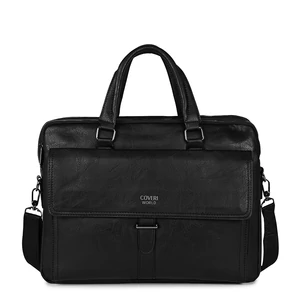 Kép 2/5 - Coveri Fekete Műbőr Laptoptáska