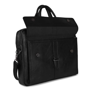 Kép 5/5 - Coveri Fekete Műbőr Laptoptáska