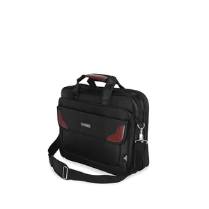 Kép 2/6 - Ormi Fekete-Barna Laptop Táska Oldalpánttal