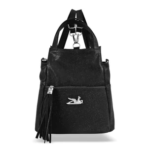 Kép 2/5 - Zellia Fekete Műbőr Női Hátitáska