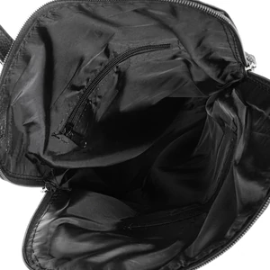 Kép 4/4 - Zellia Fekete-Bronz Koptatott Mintás Hátizsák