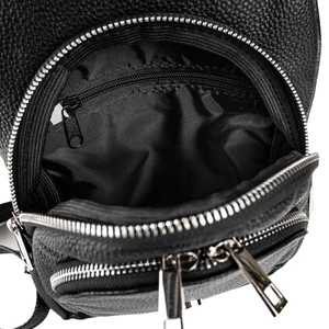 Kép 4/4 - Zellia Fekete Műbőr Női Kis Méretű Hátitáska