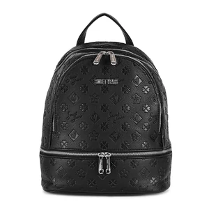 Kép 2/5 - Fekete Mintás Női Hátitáska