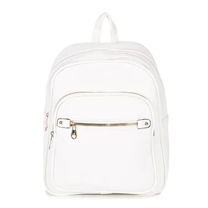 Kép 2/5 - Fehér Műbőr Női Hátitáska