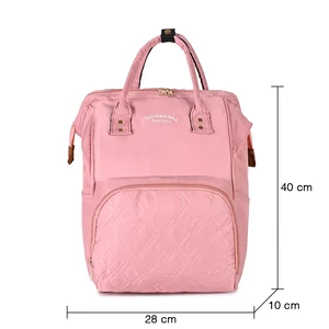 Kép 4/7 - Rózsaszín Vízlepergető Pelenkázó Hátitáska