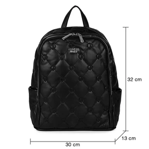 Kép 4/6 - Coveri Fekete Steppelt Mintás Női Hátitáska