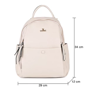 Kép 4/6 - Coveri Bézs Női Műbőr Többfunkciós Hátitáska