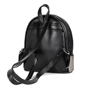 Kép 3/4 - Prestige Arany-Fekete Női Műbőr Hátitáska