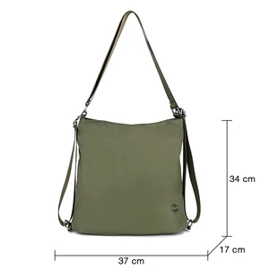 Kép 4/5 - Kekizöld Vízlepergetős Női Váll- és Hátitáska