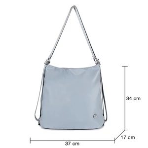 Kép 4/5 - Szürke Vízlepergetős Női Váll- és Hátitáska