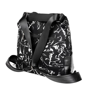 Kép 3/4 - Zellia Fekete-Ezüst Színű Mintás Váll- és Hátitáska