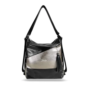 Kép 2/5 - Zellia Fekete-Bronz Színű Többfunkciós Hátitáska