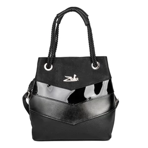 Kép 2/4 - Zellia Fekete Műbőr Női Kézitáska