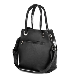 Kép 3/4 - Zellia Fekete Műbőr Női Kézitáska