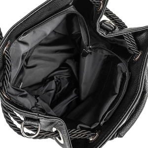 Kép 4/4 - Zellia Fekete Műbőr Női Kézitáska