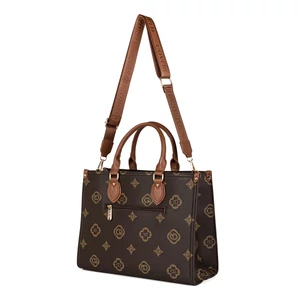 Kép 3/4 - Coveri Kávébarna Mintás Női Kézitáska