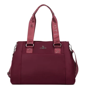 Kép 2/4 - Bordó Női Kézitáska Több Rekesszel Vízlepergető Anyagból